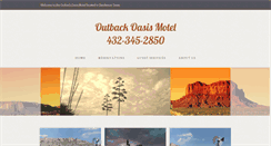 Desktop Screenshot of outbackoasismotel.com